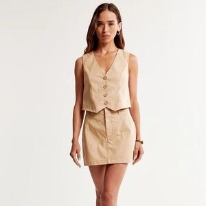 NWT - Abercrombie Mini Skirt and Vest Top Set